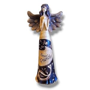 Forever Friends Woodland By‎ Carson Resin Angel Pre-owned